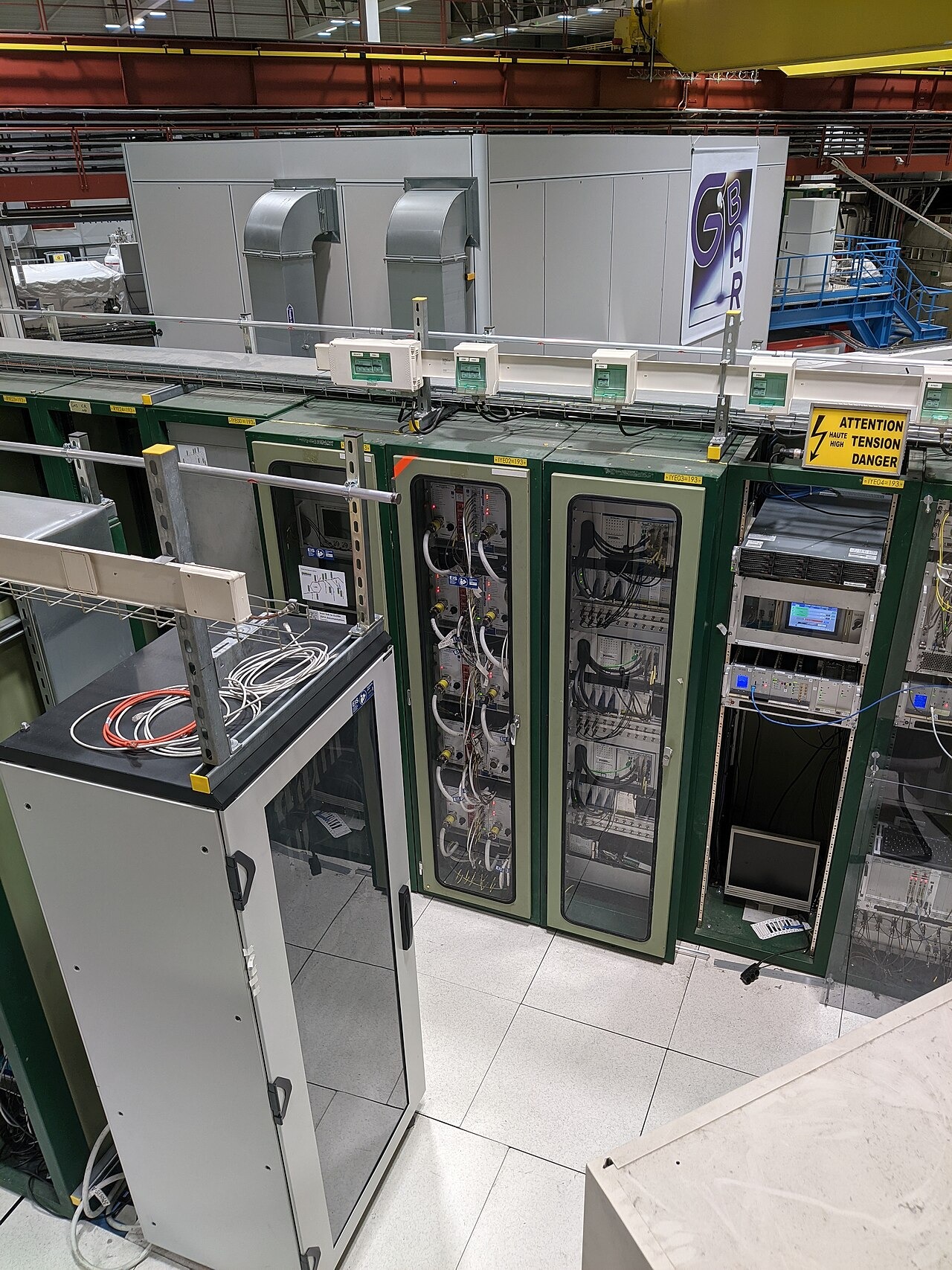 File photo: File photograph of server racks near the GBAR experiment at CERN. Illustrative context; not a photograph of the reported event.